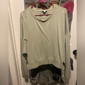 Light green long sleeve top